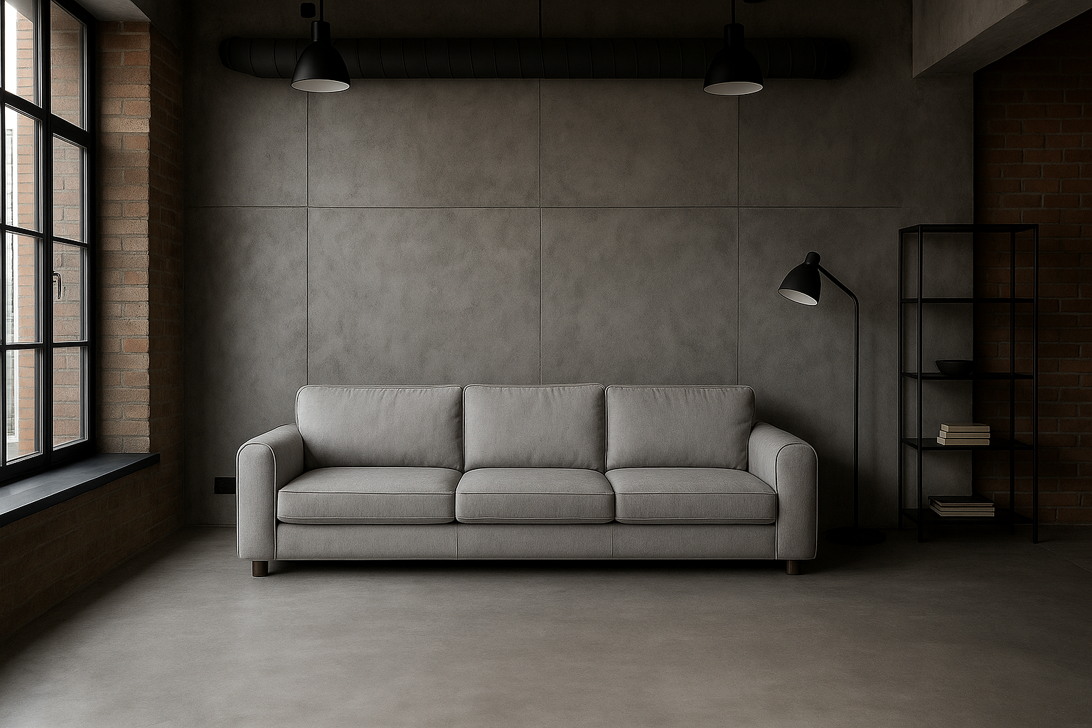 микроцемент в стиле лофт индустриальный